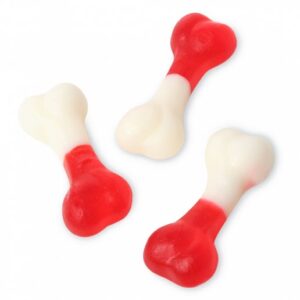 Fini Clear Bones Red & White Gummies 2.2lb Bag Bulk